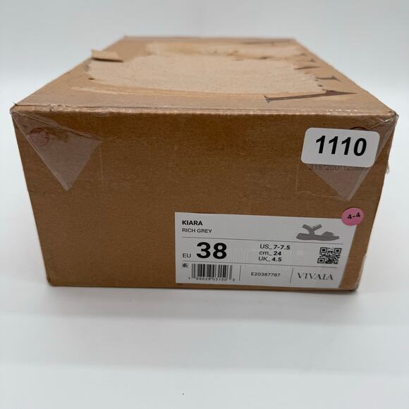 Vivaia Kiara AdaptAll Sport Rich Grey Knit Comfort Hook & Loop Active Sandals 7 - Picture 7 of 8